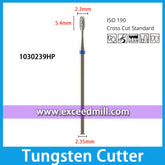 1030239HP-Cross Cut Standard Dental Laboratory Tungsten Carbide Cutter 2.35mm Shank